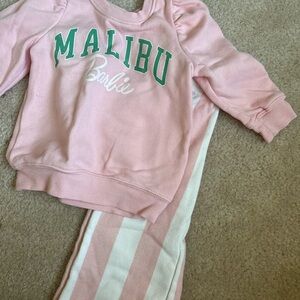 Pink Malibu Barbie Sweatshirt and Pants Set